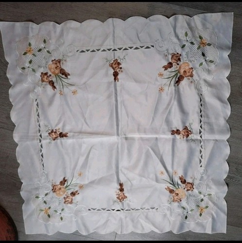 Nappe thé carrée - thé, centre