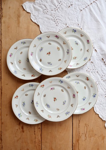 Assiettes dessert vintage - 6,