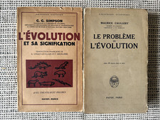 Payot * Lot de 2 Vol. sur L'Evolution, Problème et Signification * Sciences +++