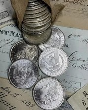 CC Morgan Silver Dollars 1878-1893 - 5 Uncirculated Coins Mixed Dates Lot