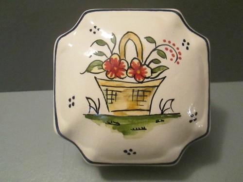 Petite bonbonniere faience - bonbonniere,