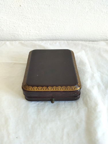Ancien écrin cuir doré - Écrin,