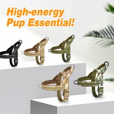 Harnais Tactique pour Chien Harnais Militaire Réglable Promenade et Sécurité