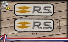2 Patchs Écusson Brodé  renault sport 11cm x 3.8cm