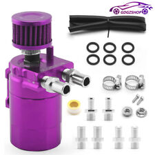 Oil Catch Can Kit Universal Aluminum Reservoir Baffled Tank with Breather Filter