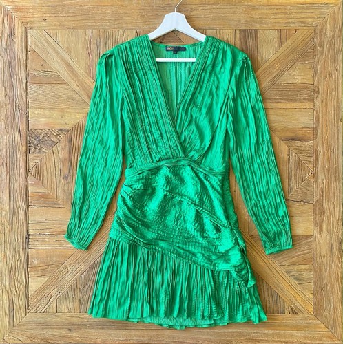 Robe maje drapée vert - maje,