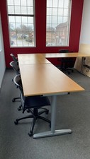 Galant Ikea Table - Solid Birch Wood - Sit/Stand