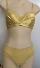 Eres Plage Oisi Satin Lace Trim Bra Soutin Gorge Canisse Naugeux Lino 32B 36