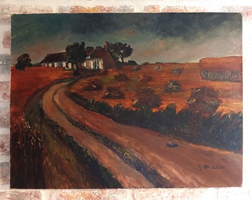 Tableau ancien huile sur - tableau,
