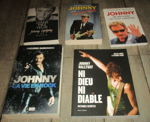 Johnny hallyday lot ouvrages - johnny,