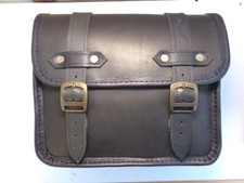 PAIRE DE SACOCHE CUIR NOIR