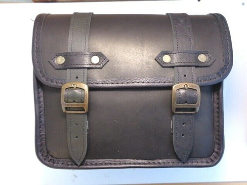 Paire sacoche cuir - cuir, noir