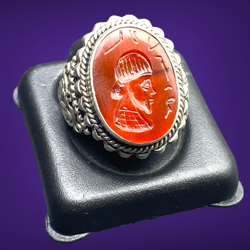 Bague ancienne argent - en,