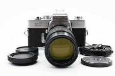 ??《EXC+5》Minolta SRT Super Silver 35mm Film Camera 200mm F/4.5 Lens From JAPAN