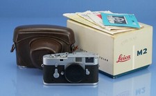 LEICA LEITZ M2 SS 10308 KOOHE CHROME CAMERA BODY +BOX MINT SPECIAL * #1161535*