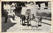 CPA PARIS Petits Métiers Le Marchand de lait d'anesse (1246292)