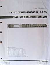 Yamaha MOTIF Rack XS Synthesizer Original Overall Circuit Diagram, Schematics