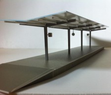 ZT002 Échelle HO 1:87 Modèle de Quai de Gare Station Platform Modèle Ferroviaire