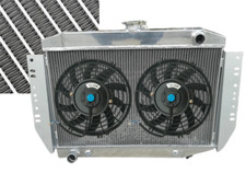 Alum Radiator+Fans pour Jeep Cherokee Wagoneer J-Series J10 J20 J-100 1972-1979