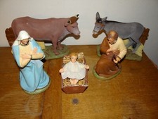 Stunning Large Antique Plaster Nativity Can Be Mary Devineau Tall 21.5cm