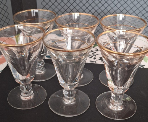 Lot anciens verres - de,