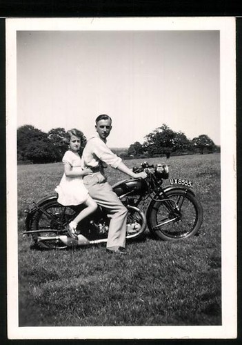 Photographie moto ajs gars et - photographie,