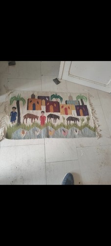 Tapis décoratif laine