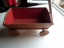 Beautiful 1950s American Wooden Kids Cart, Great Garden Decor!