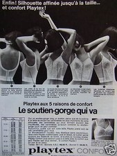 ADVERTISING THE BRA PLAYTEX COMFORT THAT GOES 5 REASONS FOR COMFORT