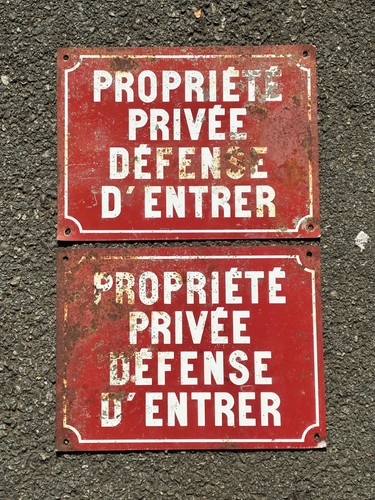 Lot plaques tôle - lot, 2