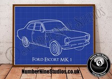Ford Escort mk 1 BLUEPRINT