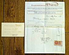 Facture 1937 carabine Walker Ets Darne St Etienne armes de chasse et de guerre 