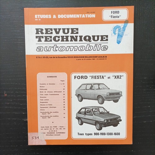 Revue technique ford fiesta - revue,
