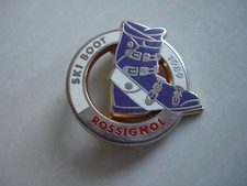 Badge / brooch ski boot Rossignol 1989 - shoe - signed DECAT Paris