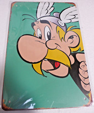 Plaque Métal Tôlée Vintage 20X30 BD  ASTERIX   Neuf Nwetg