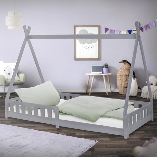 Lit tipi enfants bois gris - d'enfants,