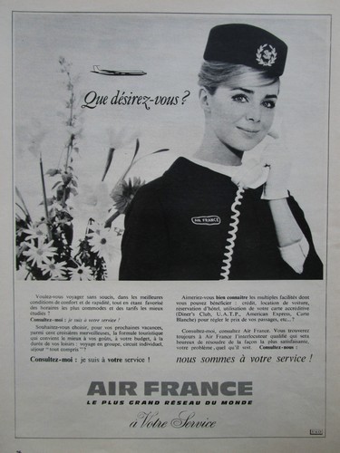 1965 pub company air - company, france