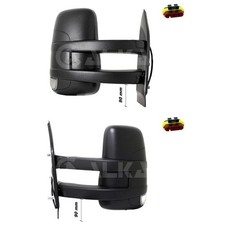 2X ALKAR Miroir Latéral Convexe Bras De Miroir Long Avec Miroir Grand Angle