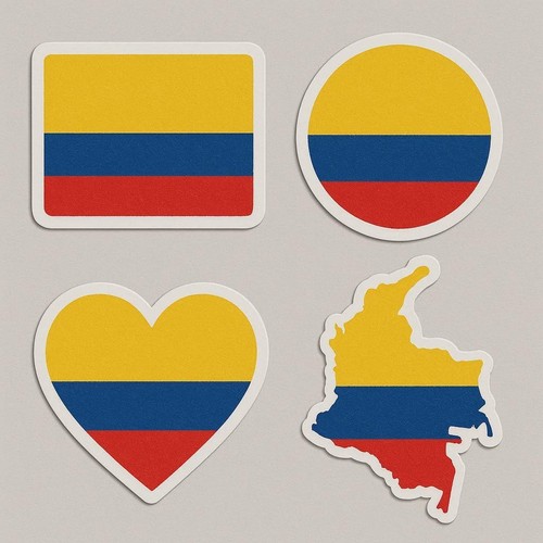 Colombie drapeau autocollant
