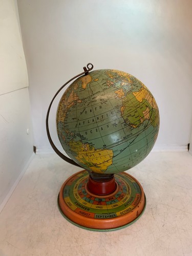 Ancien globe terrestre tole - ancien,