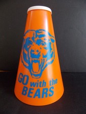 VINTAGE 1960's NFL CHICAGO BEARS "GO WITH THE BEARS" MEGAPHONE