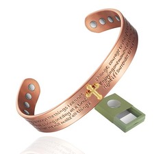 Bracelet en cuivre magnétique