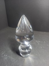 Ancien et joli gros bouchon de carafe Forme Conique (verre cristal)