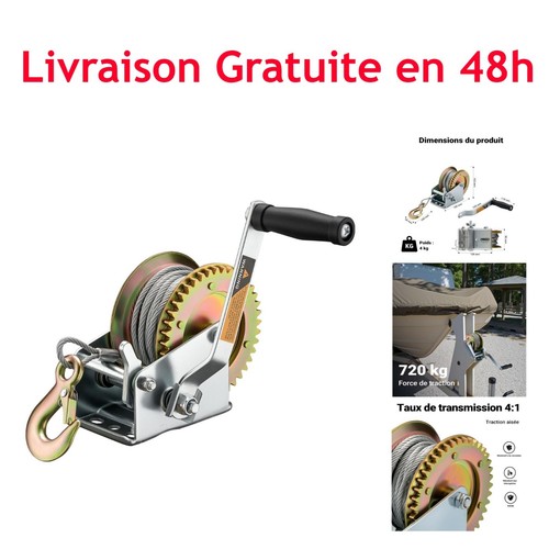 Treuil manuel 720 acier - treuil, kg