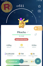 Pikachu Purple Hat Costume Non-Shiny Go Reg or 1M