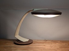 MID CENTURY FASE BOOMERANG 2000 ATOMIC SAUCER UFO TABLE LAMP - RARE VINTAGE HTF