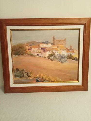 Tableau huile sur - , toile