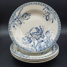 GIEN - 4 ASSIETTES CREUSES EN