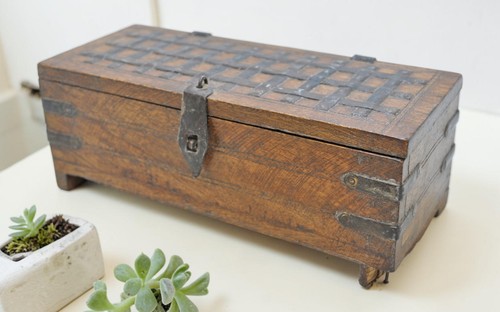 Coffre rangement bois - rangement, en