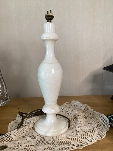 Lampe albâtre vintage - albâtre,